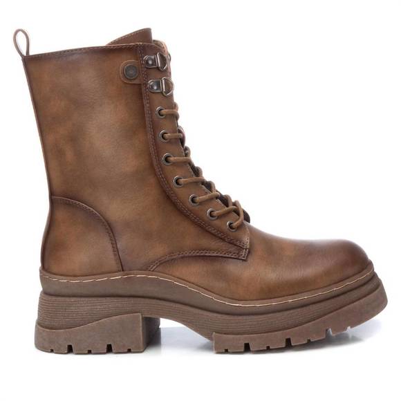 NEW XTI women's combat booties in taupe